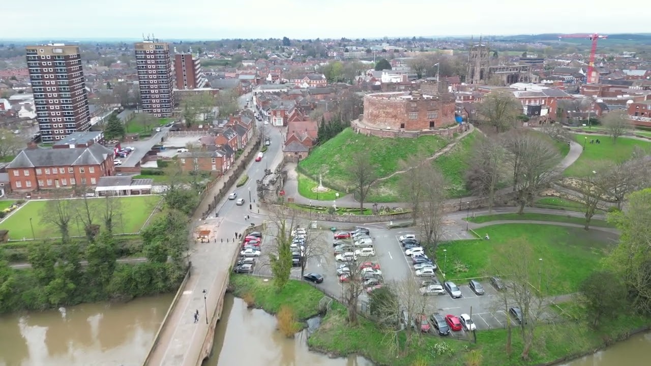 Drone Flight - Tamworth Castle Grounds - Staffordshire 31st March 2024