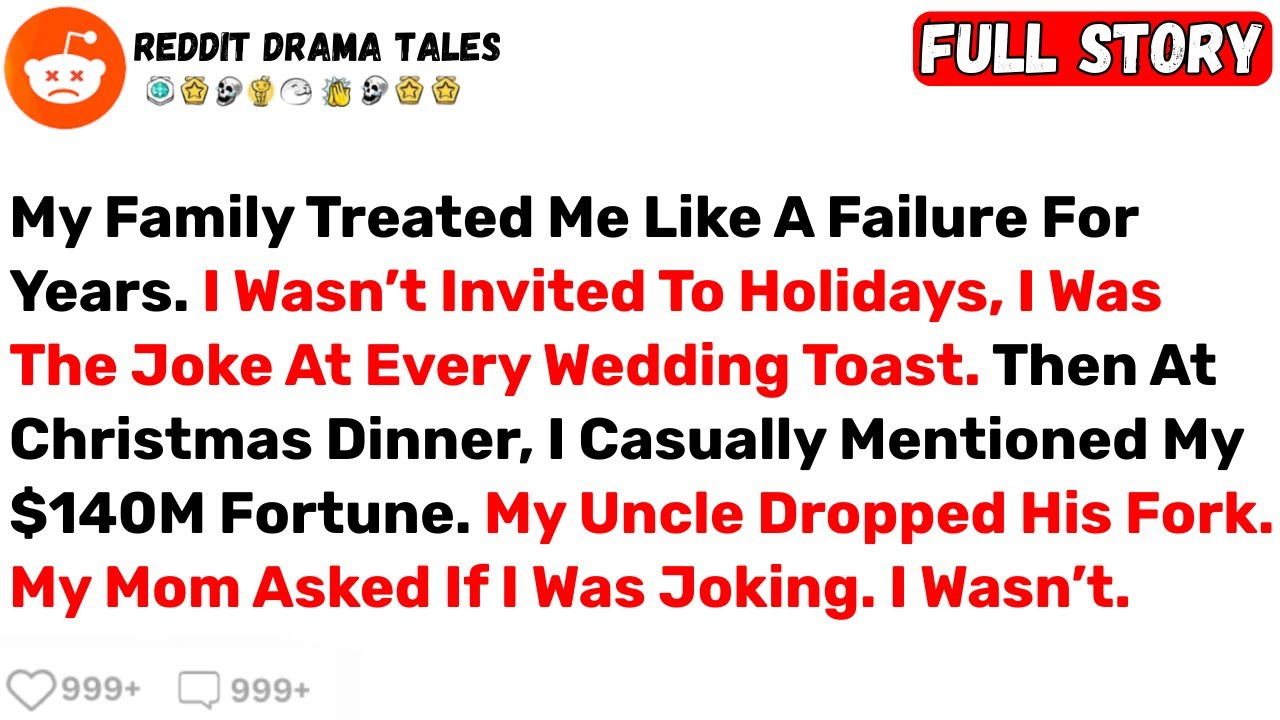 My Family Treated Me Like A Failure For Years. I Wasn&rsquo;t Invited To Holidays... - Best Reddit Stories