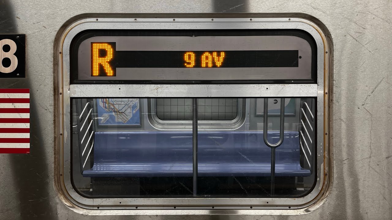 On board a 9th Avenue bound R160 R train from Forest Hills-71st Avenue to 9th Avenue 