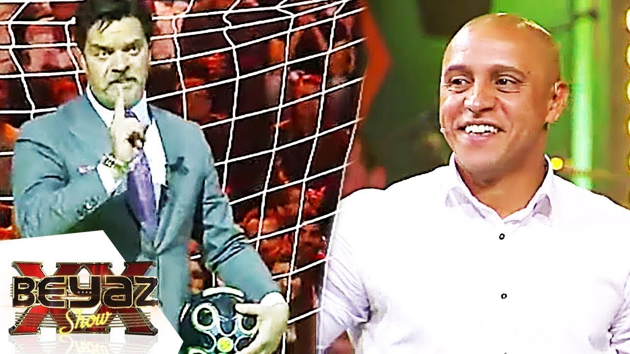 NOSTALJİ! Roberto Carlos Ve Beyaz Arasında Penaltı Atışması ''Abanmak Yok'' - Beyaz Show