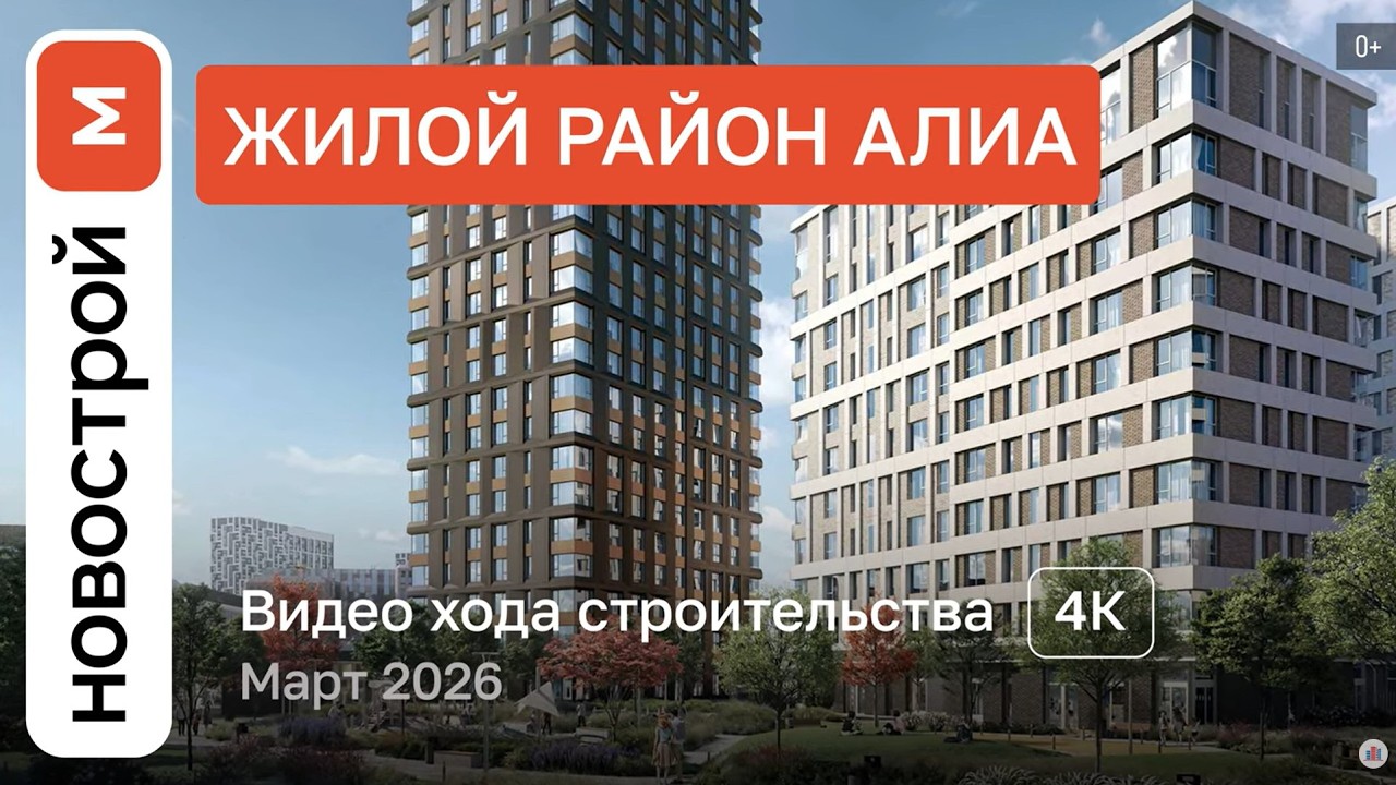 Обзор ЖК &laquo;АЛИА&raquo; / Ход строительства / март 2026 г.