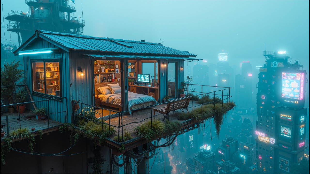 Lofi Rainy Vibes 🌧️ Relax, Study, Relieve Stress and Enjoy Peaceful Hiphop Beats for Sleep