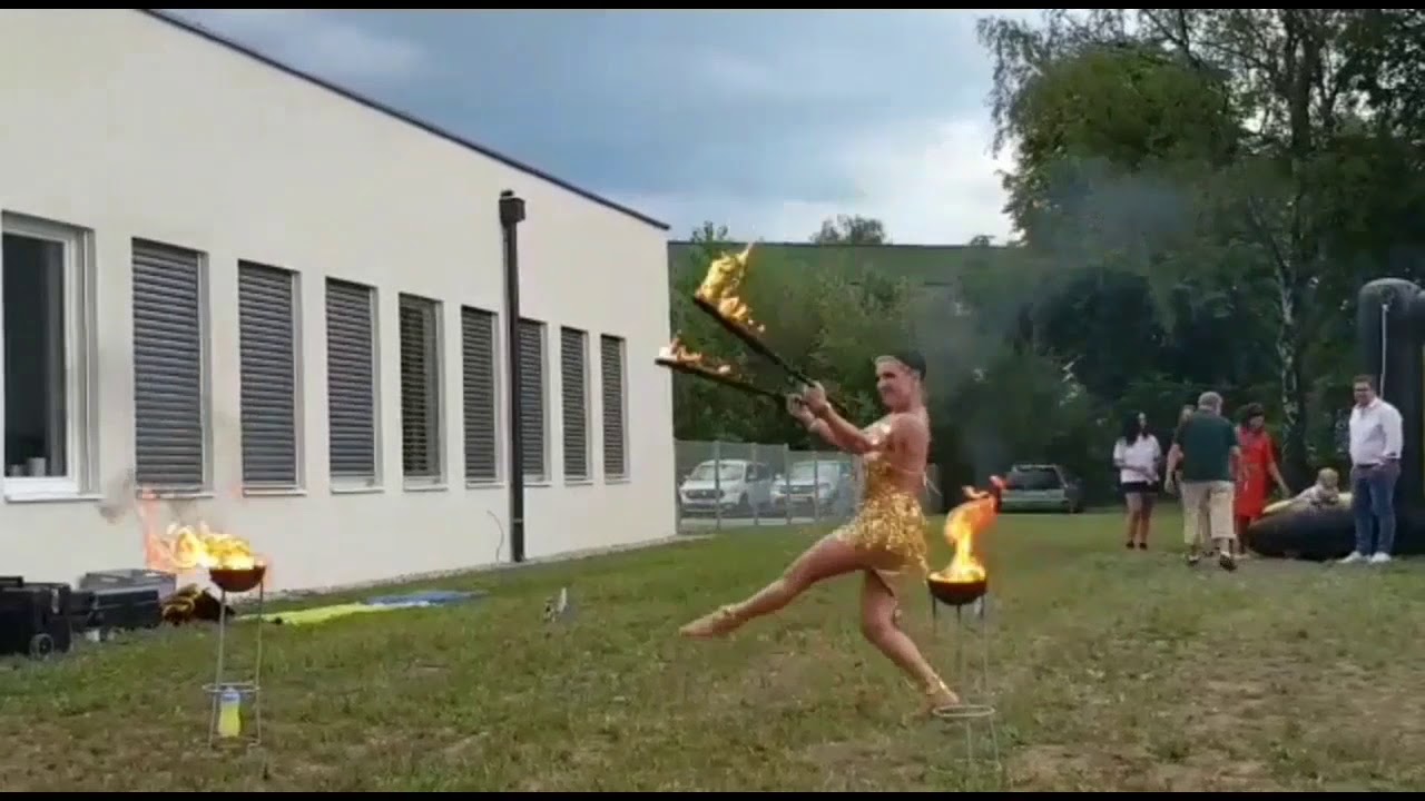 Firmenfeier/Eröffnungsfeier MIDES GmbH Feuershow 2019