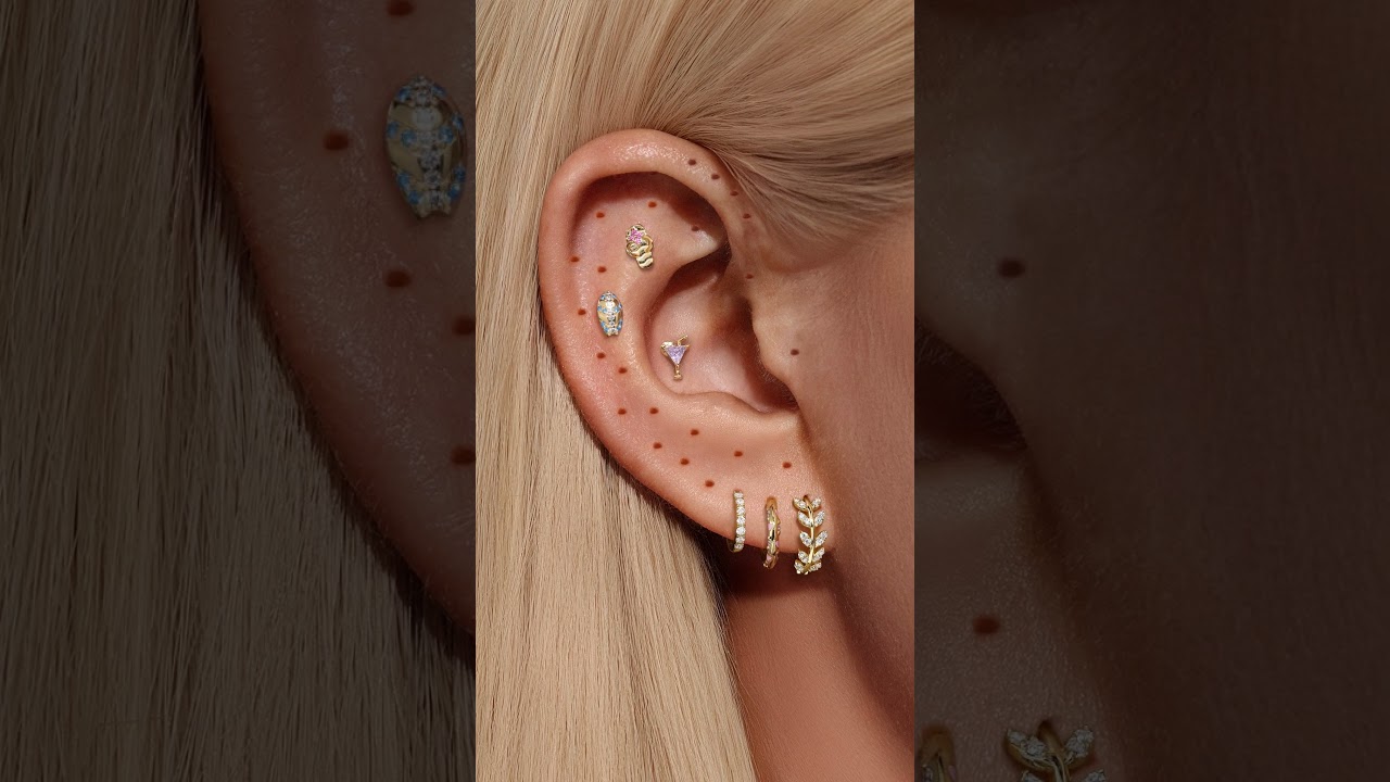 Can you handle 30 piercings in one ear? 👀 Tag the friend who's bold enough to try!