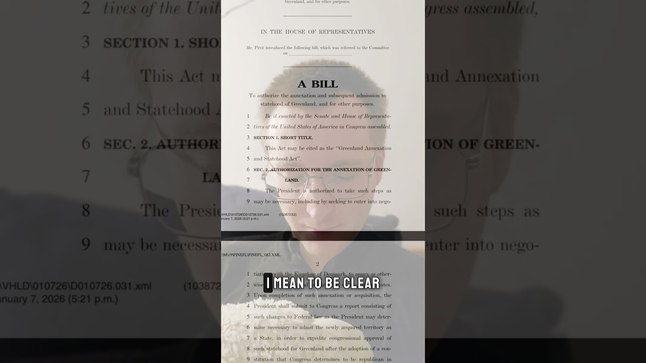 U.S. Congress Introduces Bill to Annex Greenland | Trump Arctic Crisis Escalates 