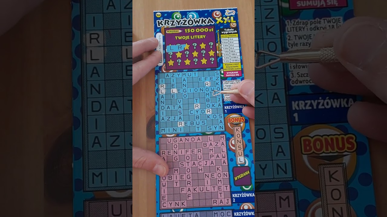 zdrapki lotto 😉🤑 krzyżowka XXL paradiso super 7 trafiła się perełka 🤑