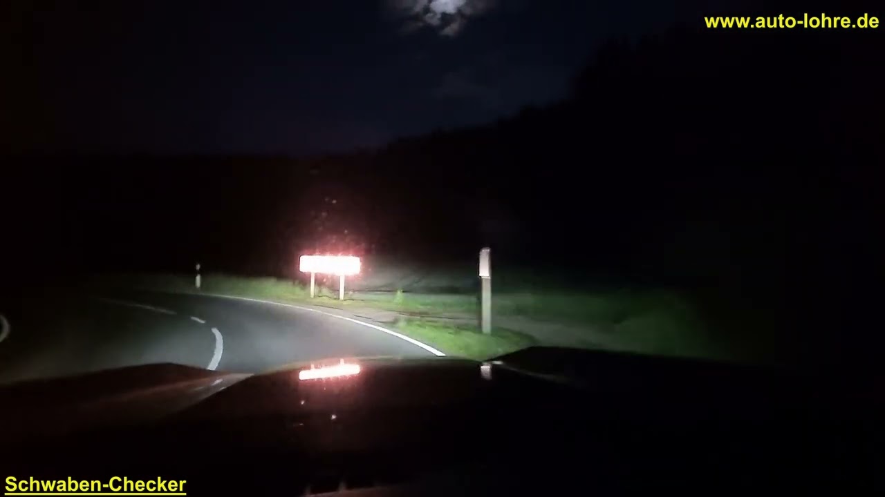 Dacia Bigster LED Licht Testfahrt, Leuchtkegel, Leuchtweite, Reaktion Fernlicht-Assist, Streuung