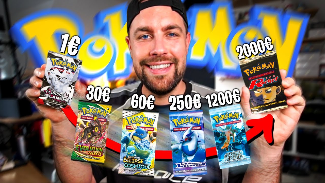 Boosters Pok&eacute;mon de 1&euro;, 5&euro;, 10&euro;... 750&euro;, 1200&euro;, 2000&euro; !!