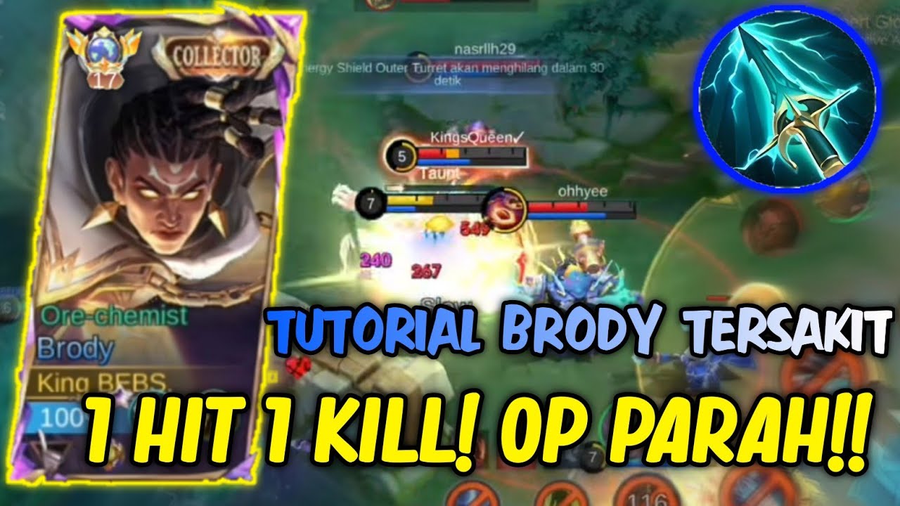 BRODY HERO RUSAK? KARNA BUILD INI BRODY DI KIRA HERO RUSAK, 1 HIT 1 KILL - MLBB