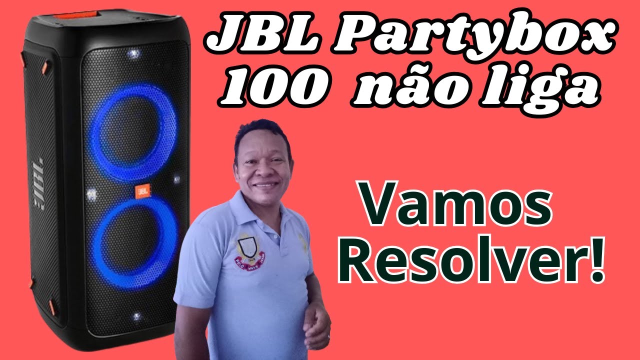 JBL Partybox 100  não liga