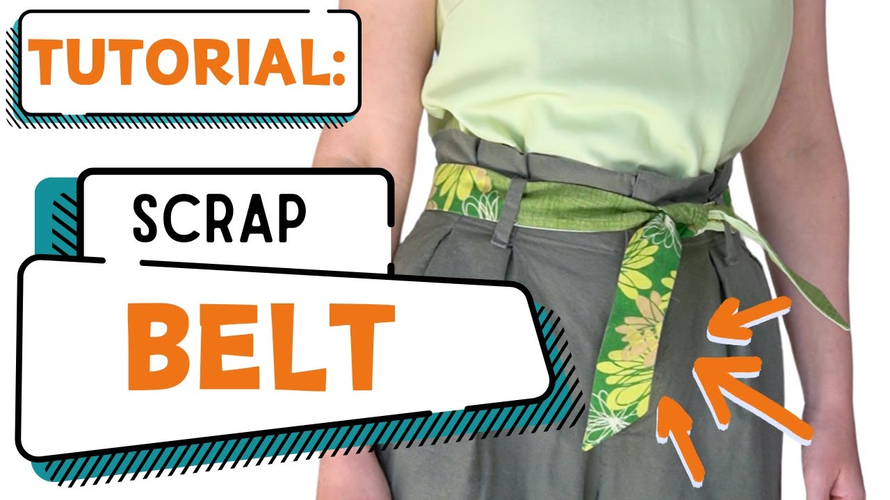 Tutorial: How to Make a Tie Belt With Only Leftover Scraps
