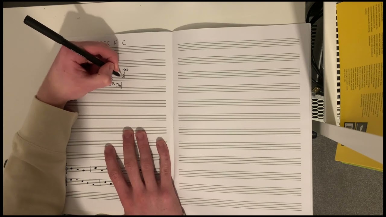 ASMR Music Theory: How to read the treble clef (soft spoken)