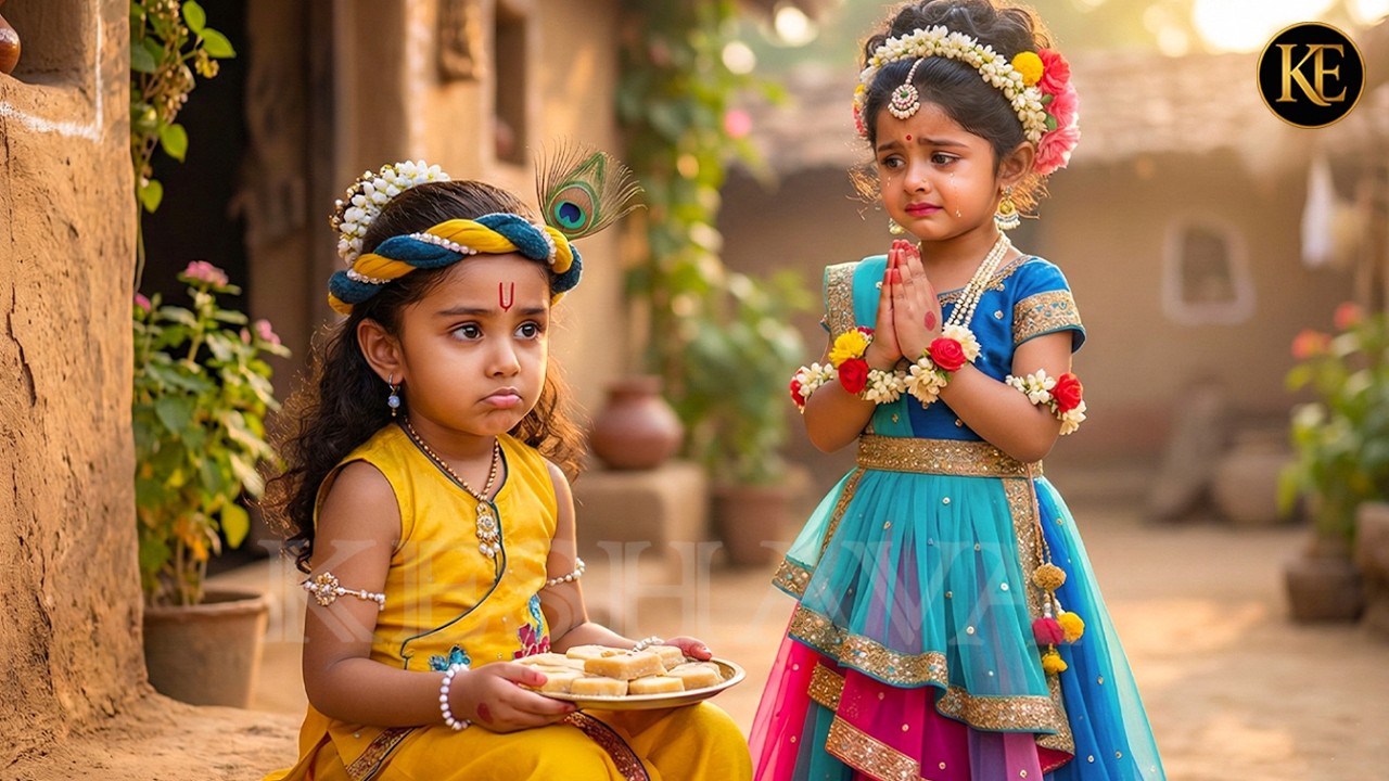 जब बाल कान्हा राधा से नाराज़ हुए, तो राधा की मासूम आँखों से आँसू छलक पड़े || मैया यशोदा का नंदलाला |