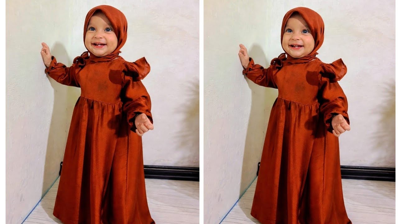 Baby Girl Abaya Cutting & Stitching | 1 to 2 year girl Simple & Easy Method