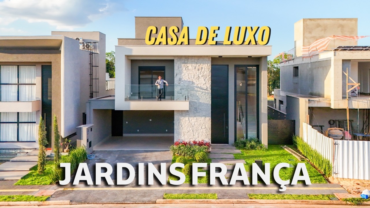 CASA DE LUXO NOVA E MODERNA À VENDA NO JARDINS FRANÇA | GOIÂNIA