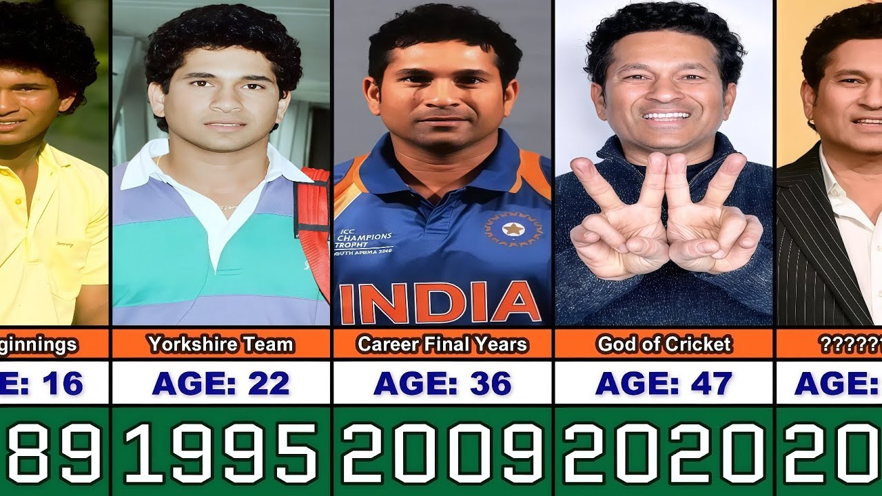 Sachin Tendulkar Transformation From 1 to 53 Year Old
