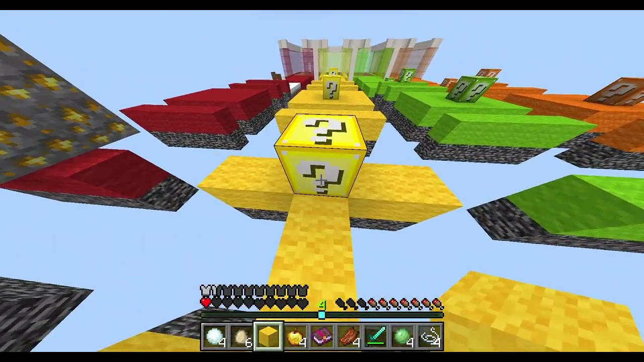 I just did a Lucky block race With My Friend