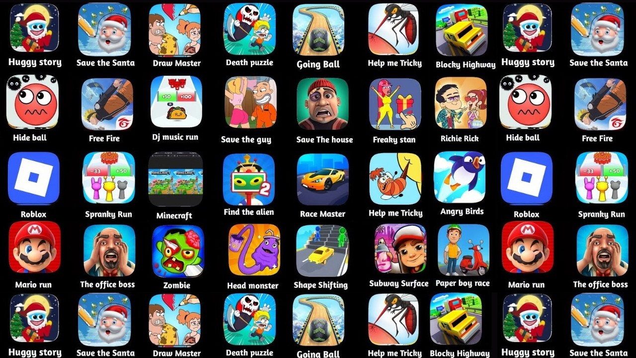 Grimace Monster Scary Survival,Poppy Playtime 5,Save The Girl,Roblox,Hills of Steel,Tom Friends 2