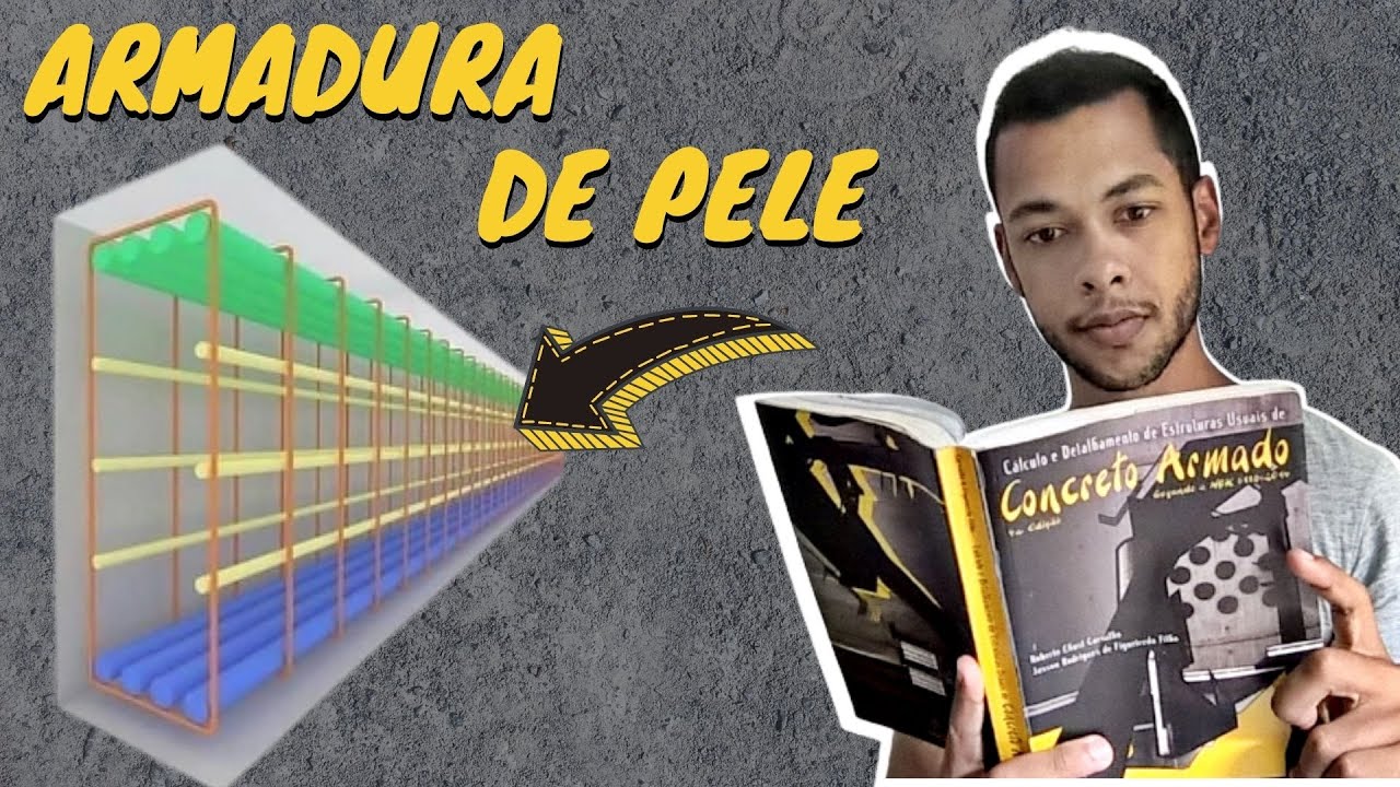 Como calcular ARMADURA DE PELE em vigas? Exemplo pr&aacute;tico no Revit
