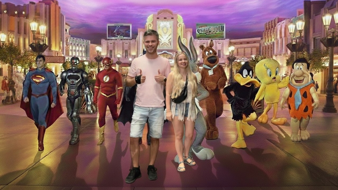 Linksminamės WARNER BROS parke Abu Dabyje (3)
