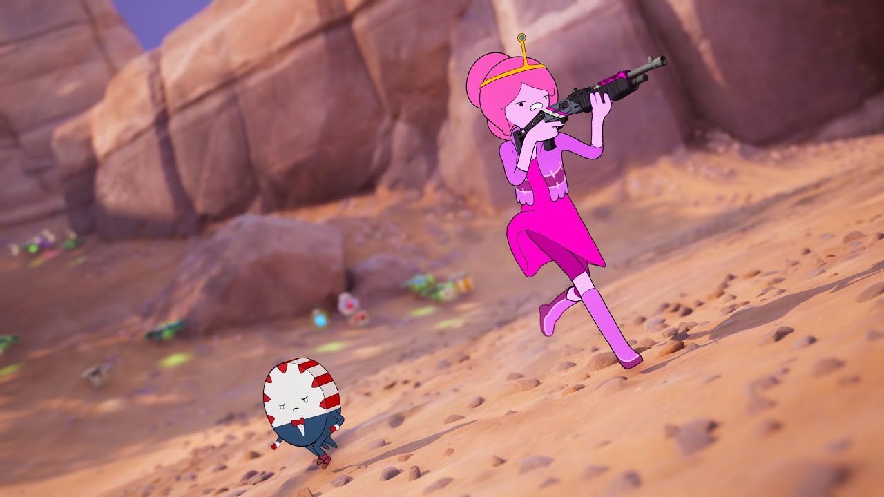 Princess Bubblegum and Peppermint Butler | Fortnite CH7S1 Showcase Gameplay