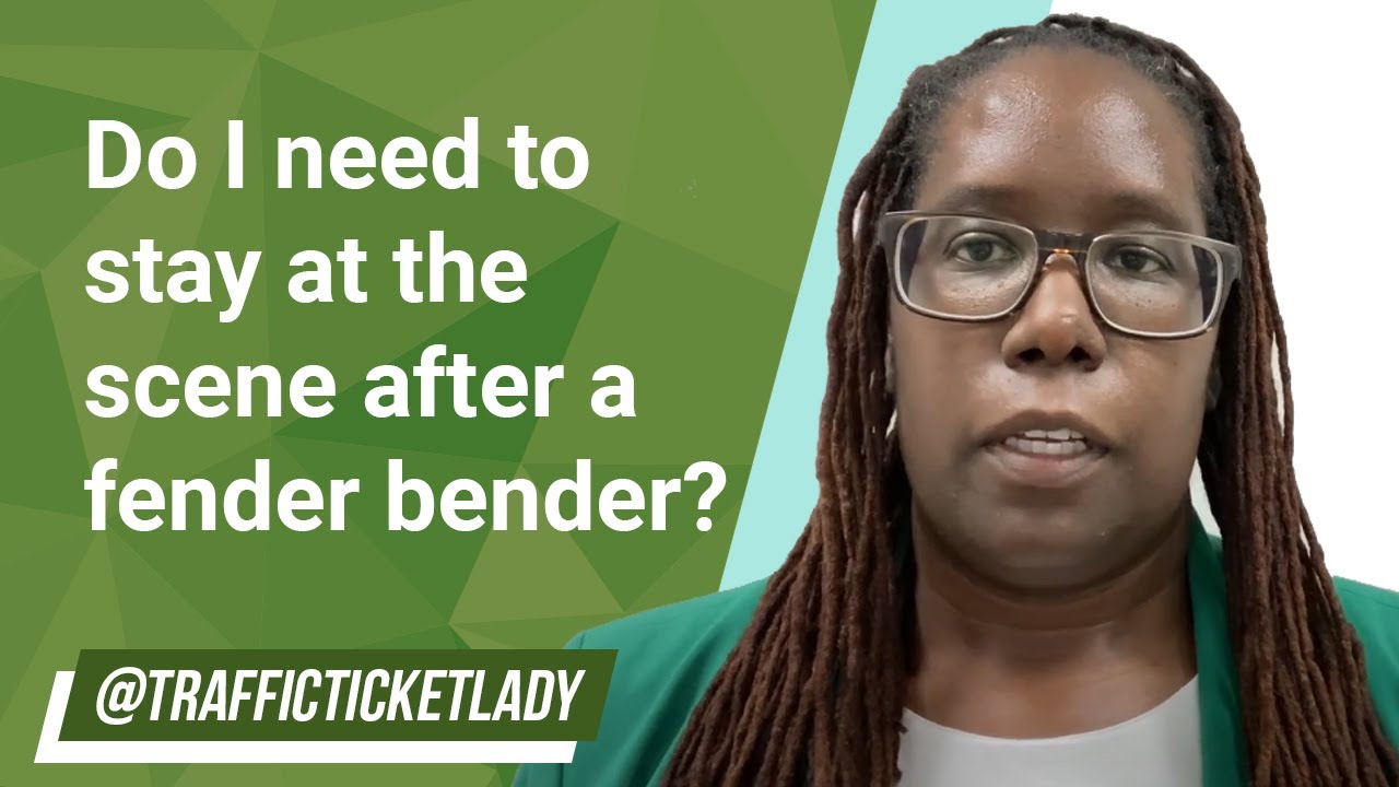 Do I Need To Stay At The Scene After A Fender Bender?? // Traffic Ticket Lady 