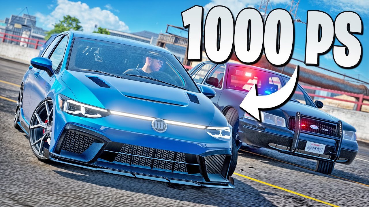 NEUER 1000 PS GOLF GEGEN POLIZEI! 😱 | GTA 5 RP Real Life Online