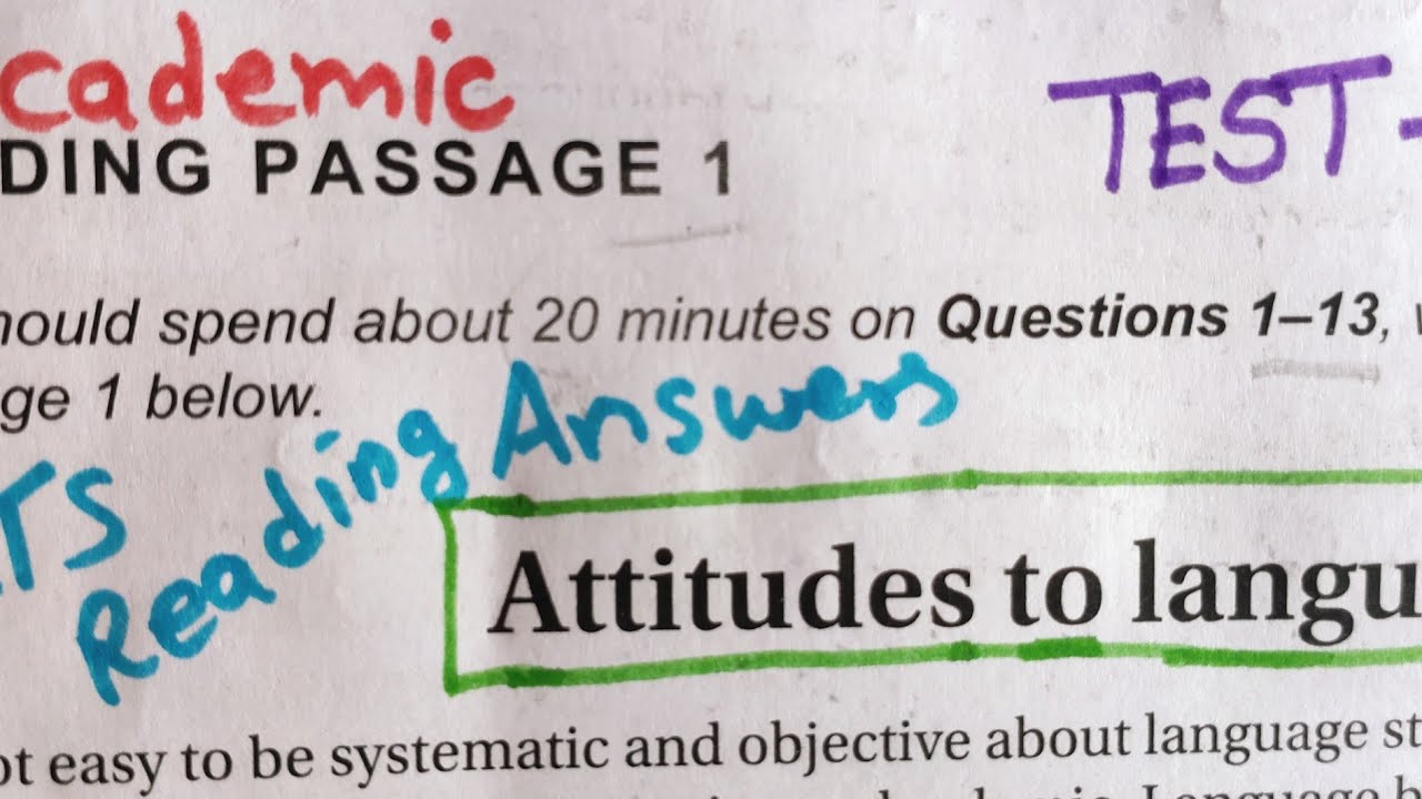 Отношение к языку #IELTS Reading Answers, passage-1,#ielts-9