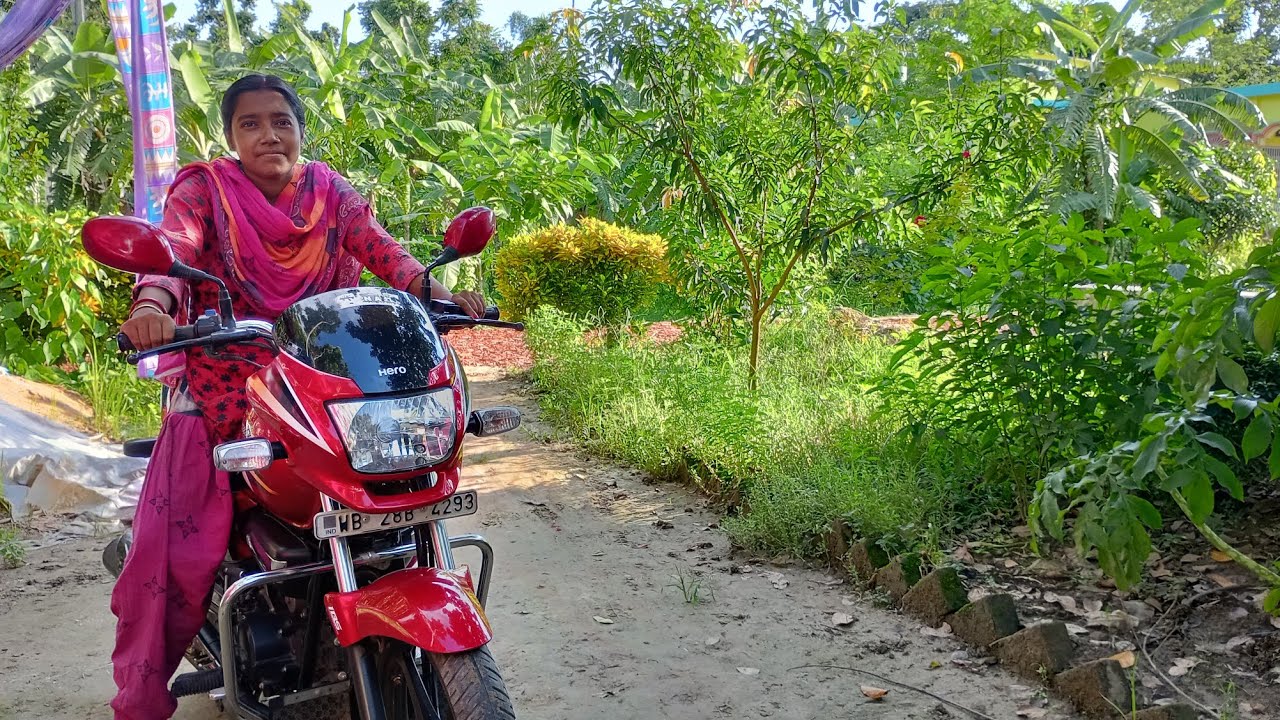 অনেক দিন পর আবার  Bike driving হল।।Gayer maya arpana vlog.....