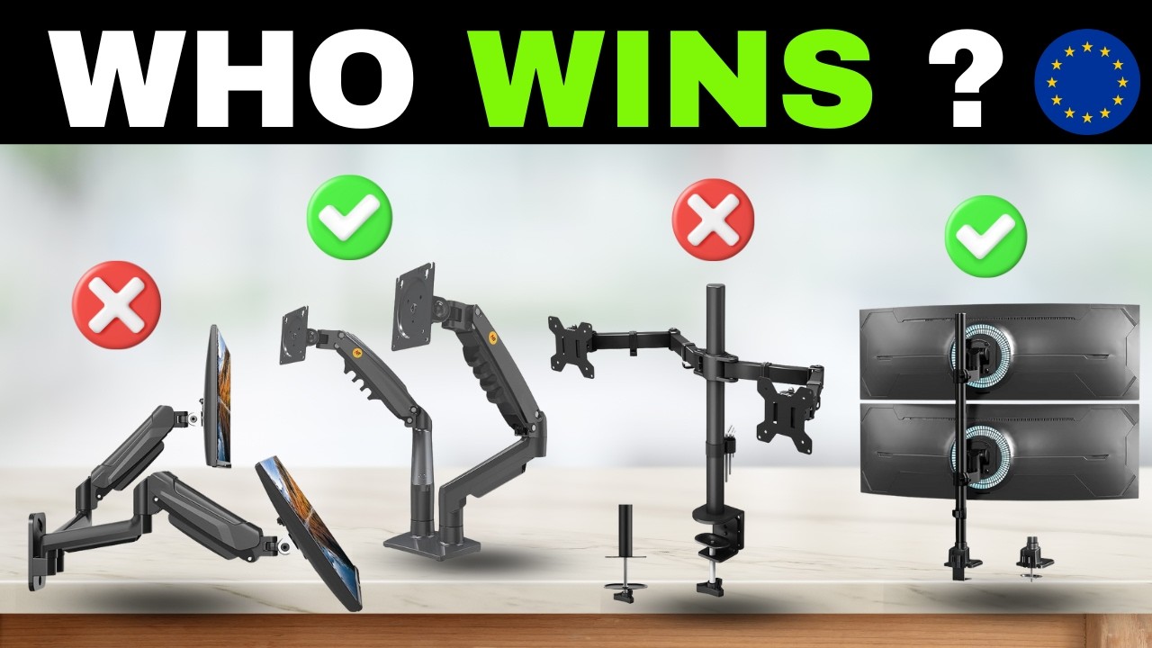 ✅ TOP 7 Best Dual Monitor Arms in Europe [2026]🖥️ Dual Monitor Mount Stand for Desk Setup
