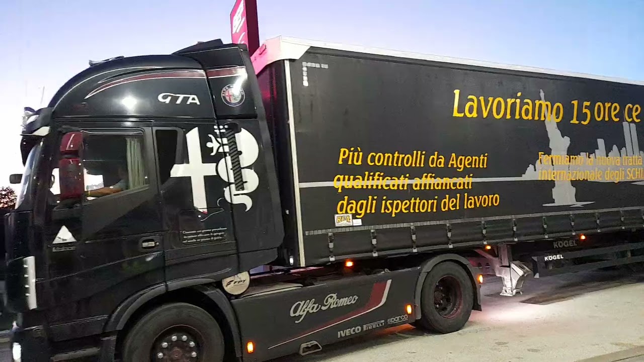 il truck tutto nero alla Rigossa