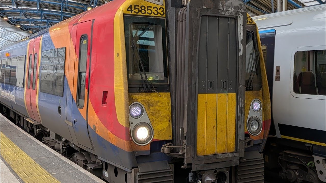 SWR Class 458/5 Ride (RARE 458533) Putney - Barnes