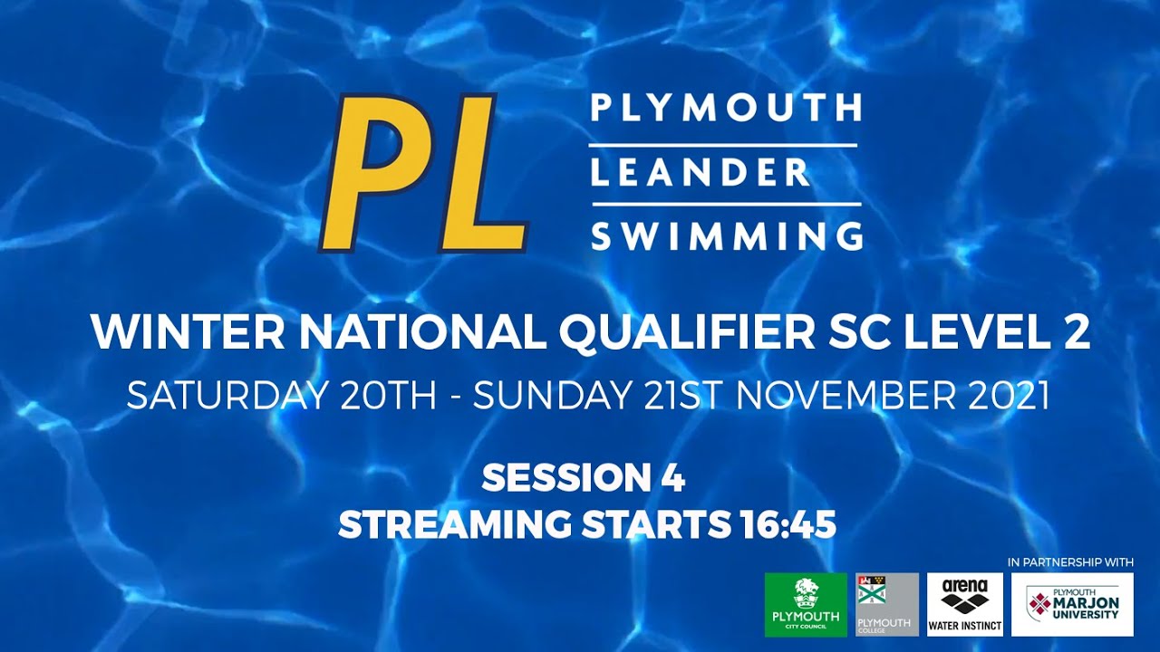 Winter National Qualifier SC Level 2 [Session 4] - Plymouth Leander Swimming