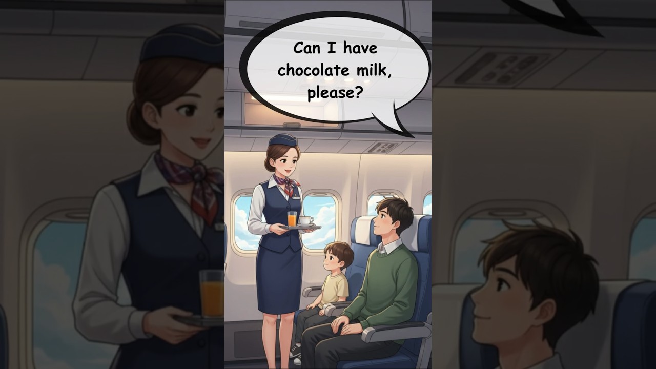 ✈️ Easy English on a Plane &ndash;Talking to Flight Attendants | Simple English Conversation for Travelers