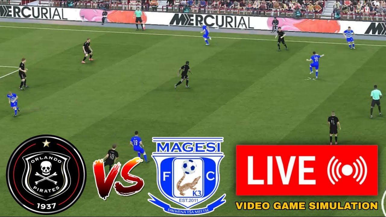 🔴 LIVE Orlando Pirates vs Magesi FC PREMIERSHIP 2025/26 Full Match PES21 SIMULATION