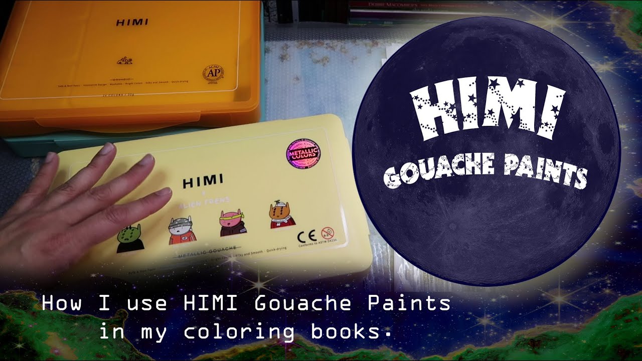 How I Use HIMI GOUACHE to color pages.