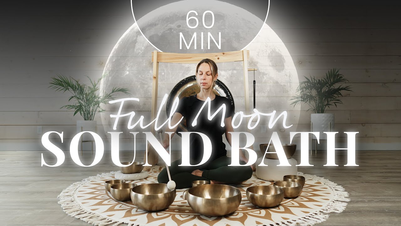 Full Moon Sound Bath | 1-Hour Tibetan Singing Bowls for Deep Healing and Reflection