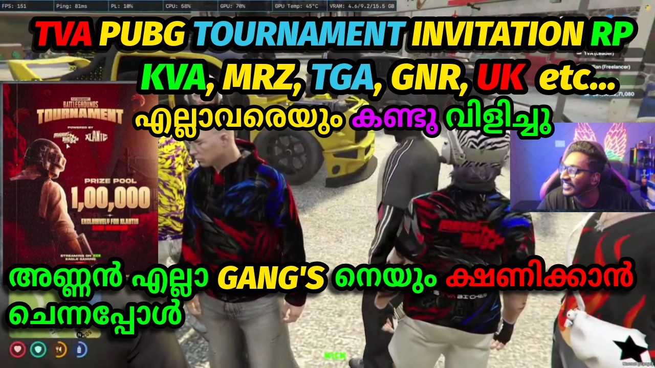 അണ്ണൻ എല്ലാ GANG'S നെയും ക്ഷണിക്കാൻ ചെന്നപ്പോൾ😍, MRZ, KVA, TGA etc..😍, PUBG TOURNAMENT INVITATION RP