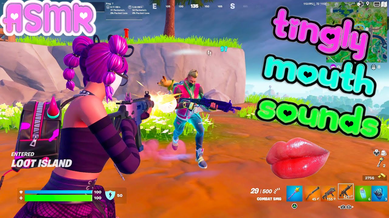 ASMR Gaming 🍀 Fortnite Relaxing Solo Tingly Mouth + Controller Sounds 100% Tingles 🎧