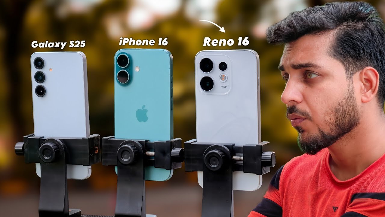 OPPO Reno 16 vs iPhone 16 vs Samsung Galaxy S25 Camera Comparison | Best Camera Phone Under ₹60,000?