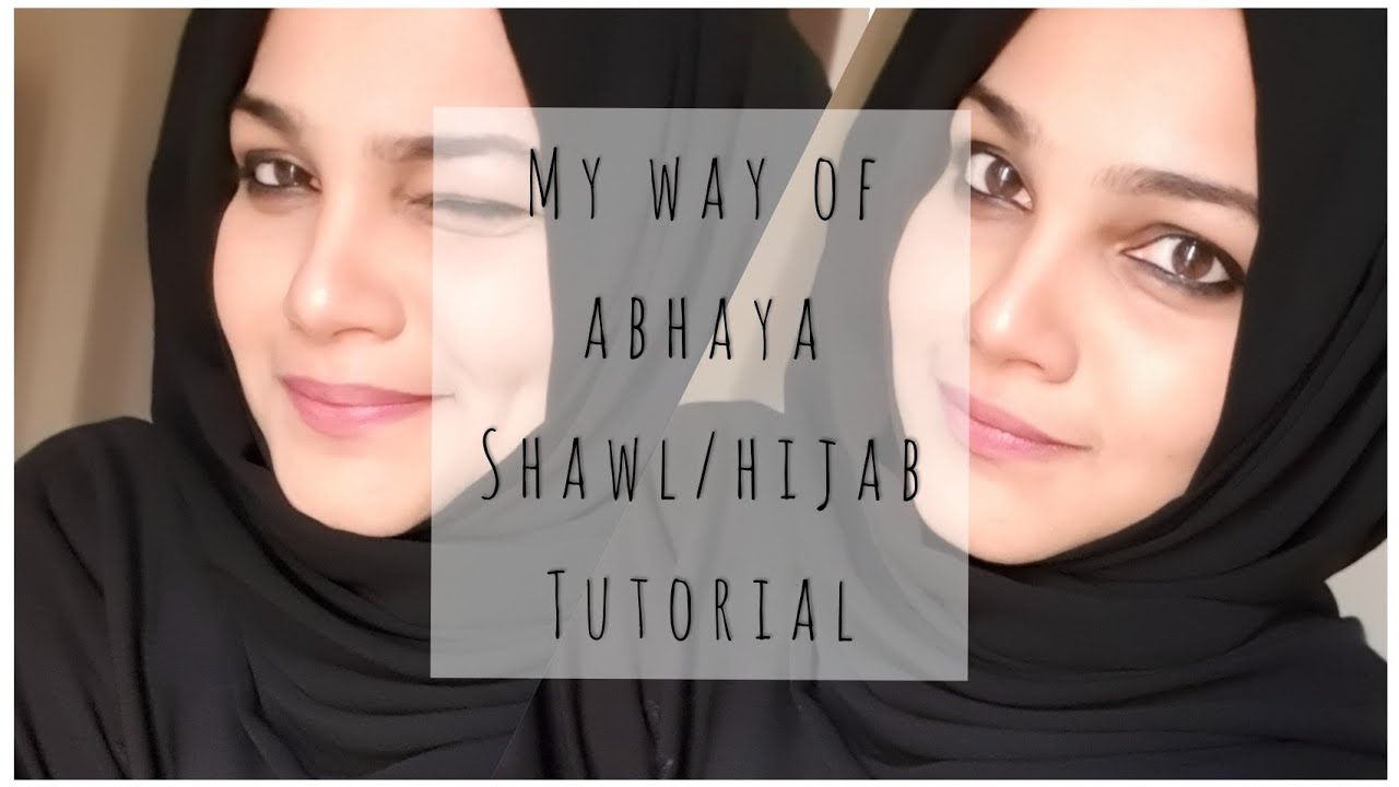 EASY ABAYA /PURDAH HIJAB SHAWL TUTORIAL #hijabtutorial
