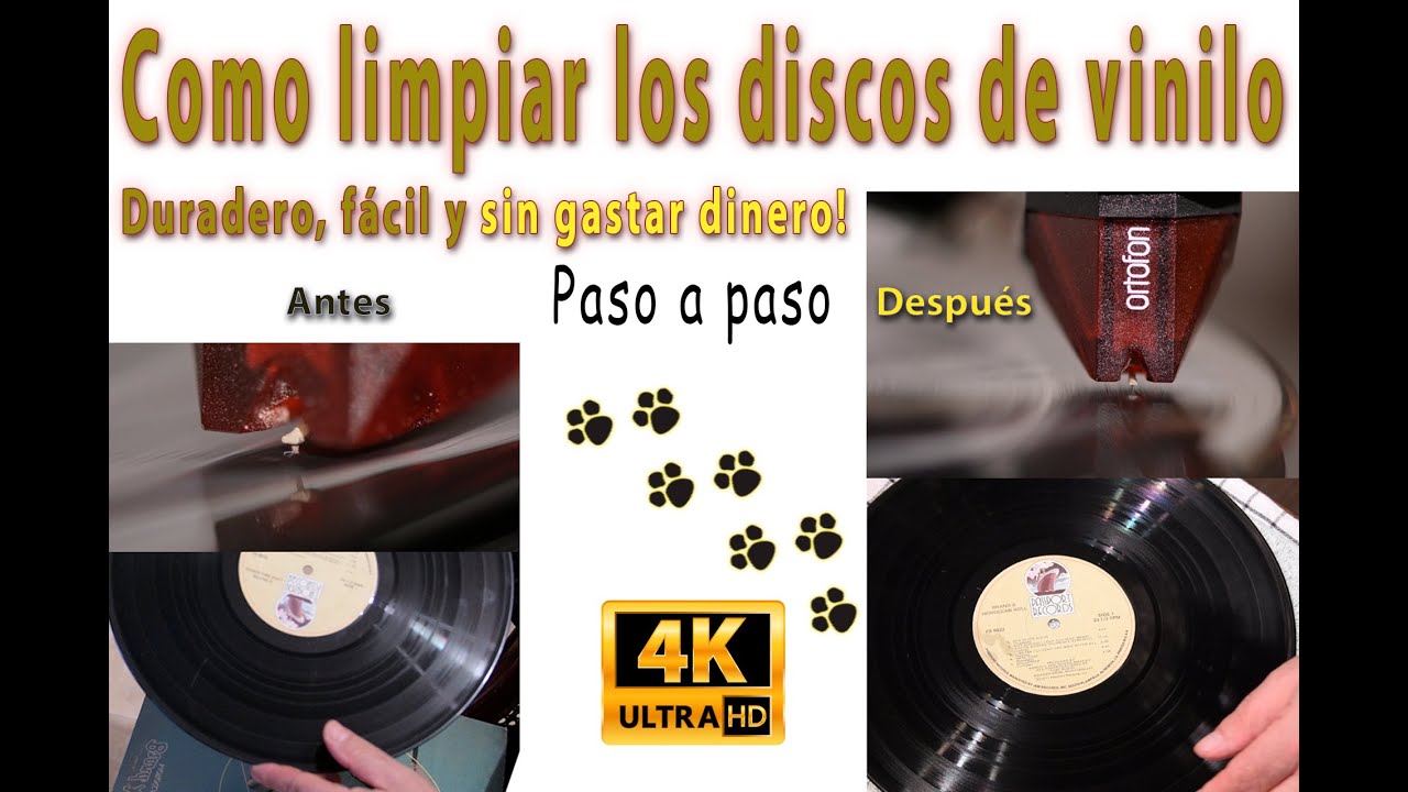 Como limpiar los discos de vinilo! Paso a Paso! Duradero, fácil y sin gastar dinero!