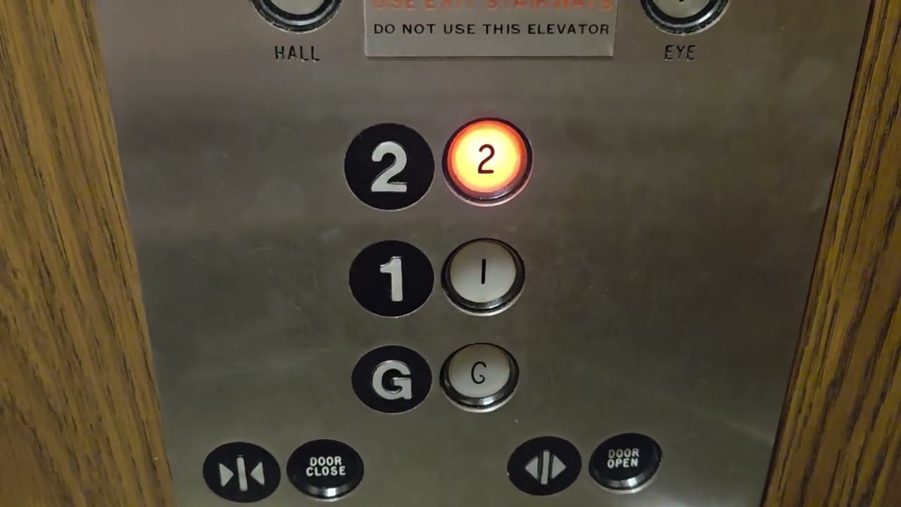 Elevator in a public library