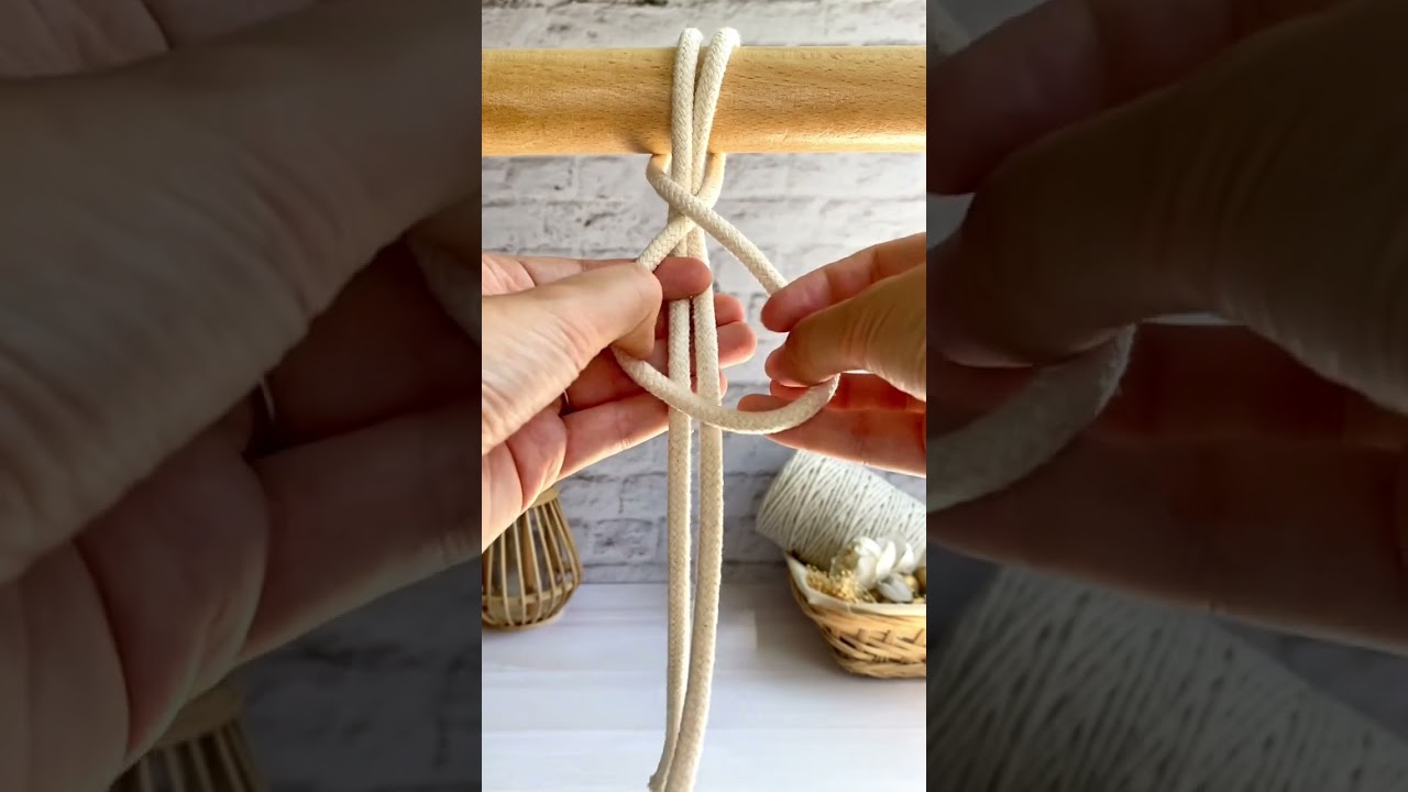 Tutoriel n&oelig;ud macram&eacute; - Variante du n&oelig;ud d'alouette