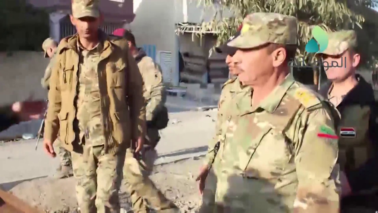 قادة المحور الشمالي يتجولون في حي الحدباء ويتفقدون اوضاع الأهالي بعد تحريرهم من داعش