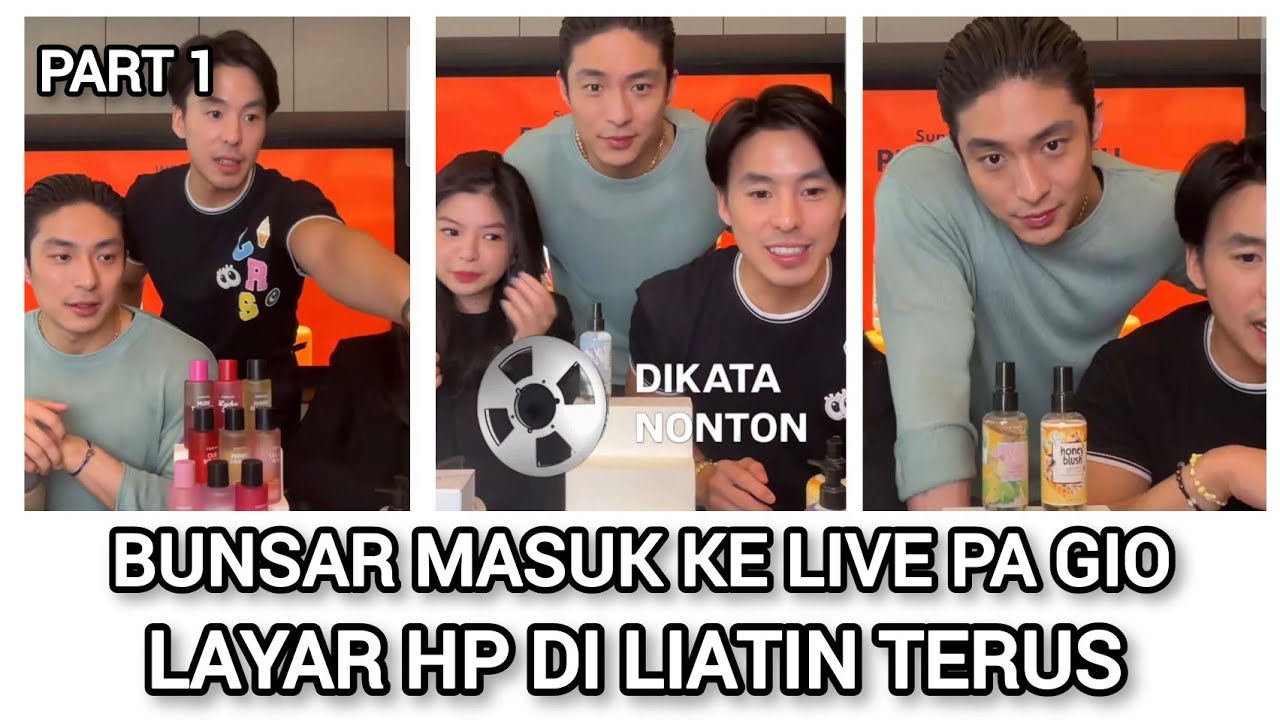 BUNSAR MASUK KE LIVE PA GIO SAMPAI SALTING PINDAH DUDUK DI BELAKANG #video #dracin #sarwendah #gio