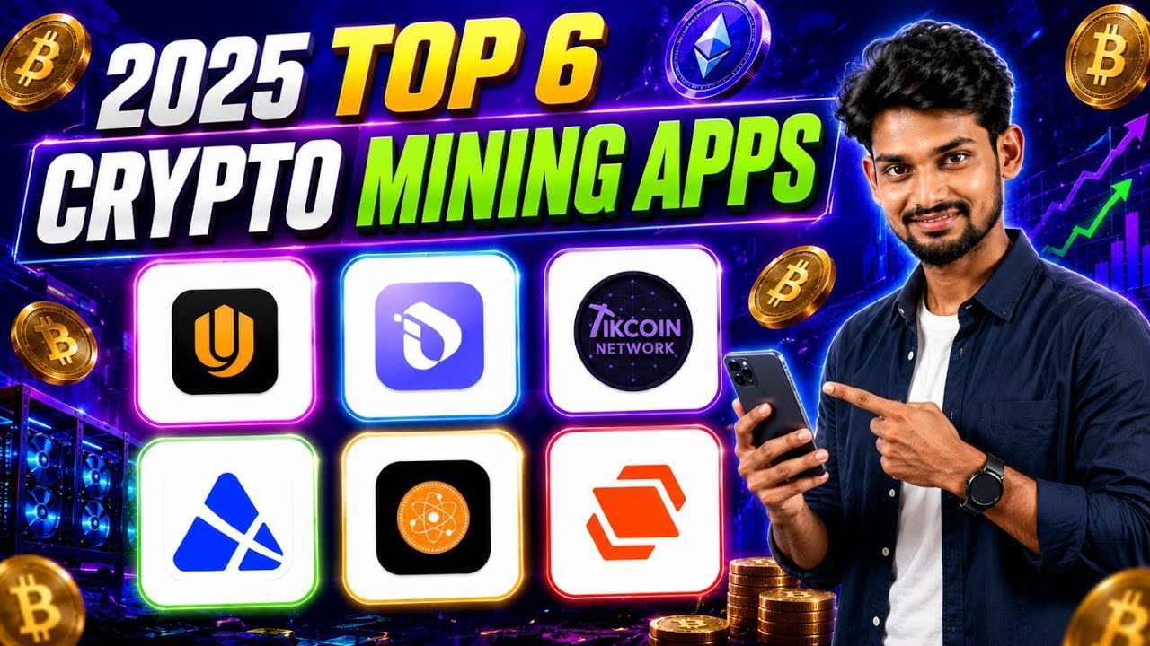Top Best Free Mining Apps for 2025 | Best Mobile Mining Apps | New Free Crypto Mining Apps in telugu