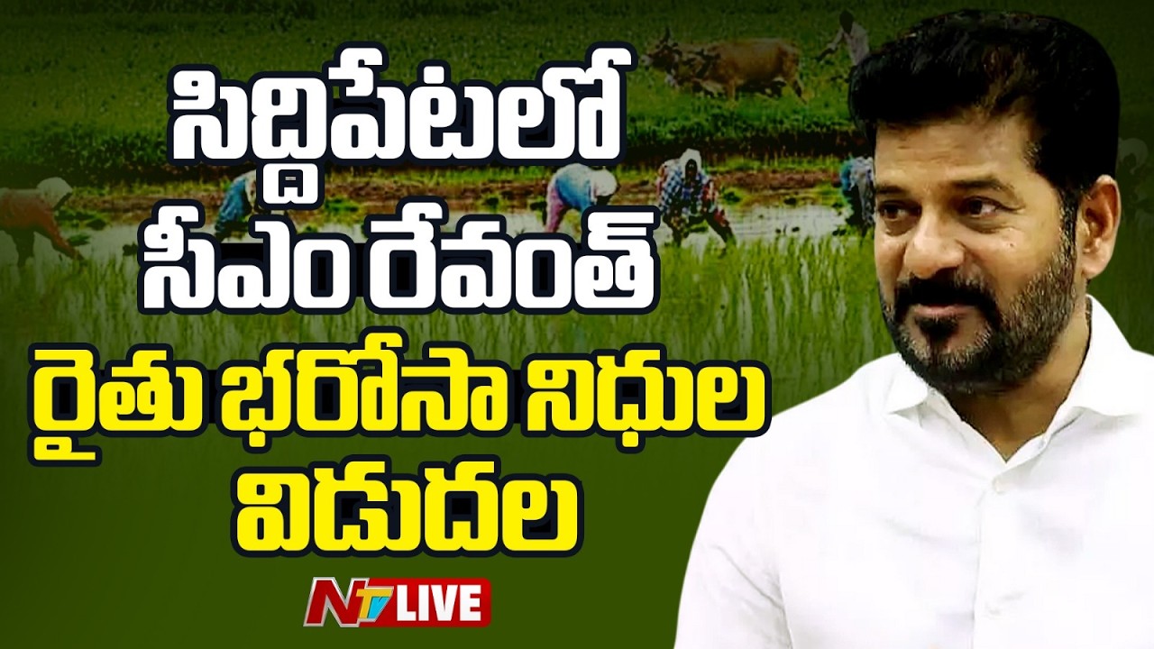 CM Revanth Reddy LIVE : Participates in Inauguration of Oil Palm Factory | Siddipet | NTV Telugu
