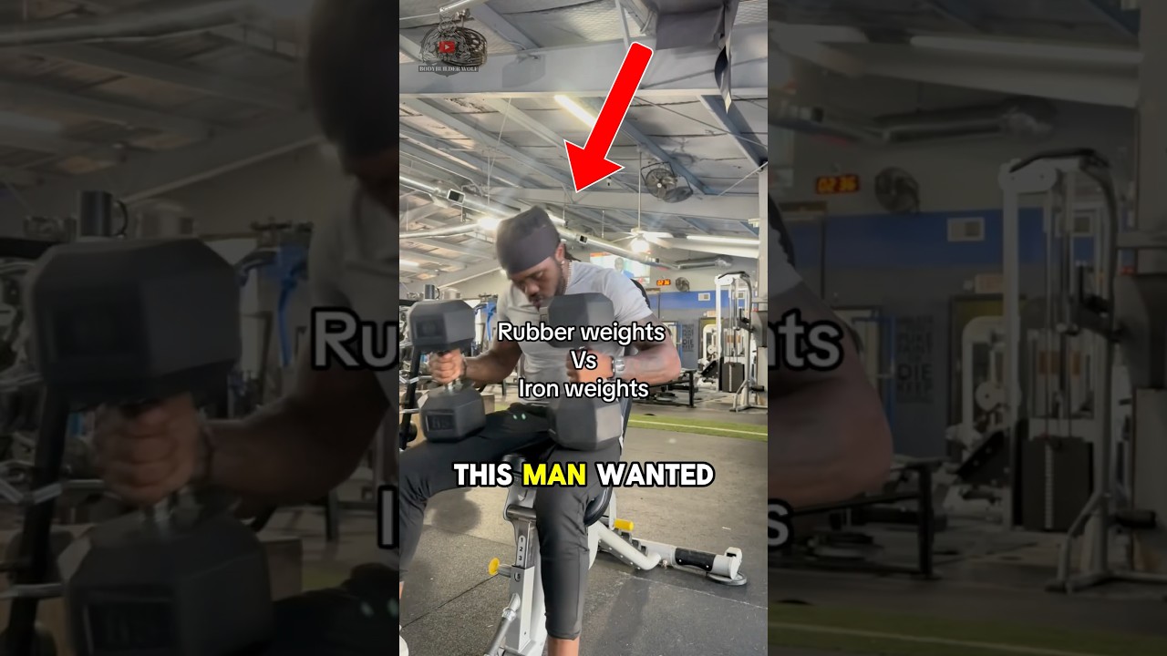 Rubber Weights VS Iron Weights&mdash;Can you EXPLAIN THIS⁉️ (@grw_fitness)