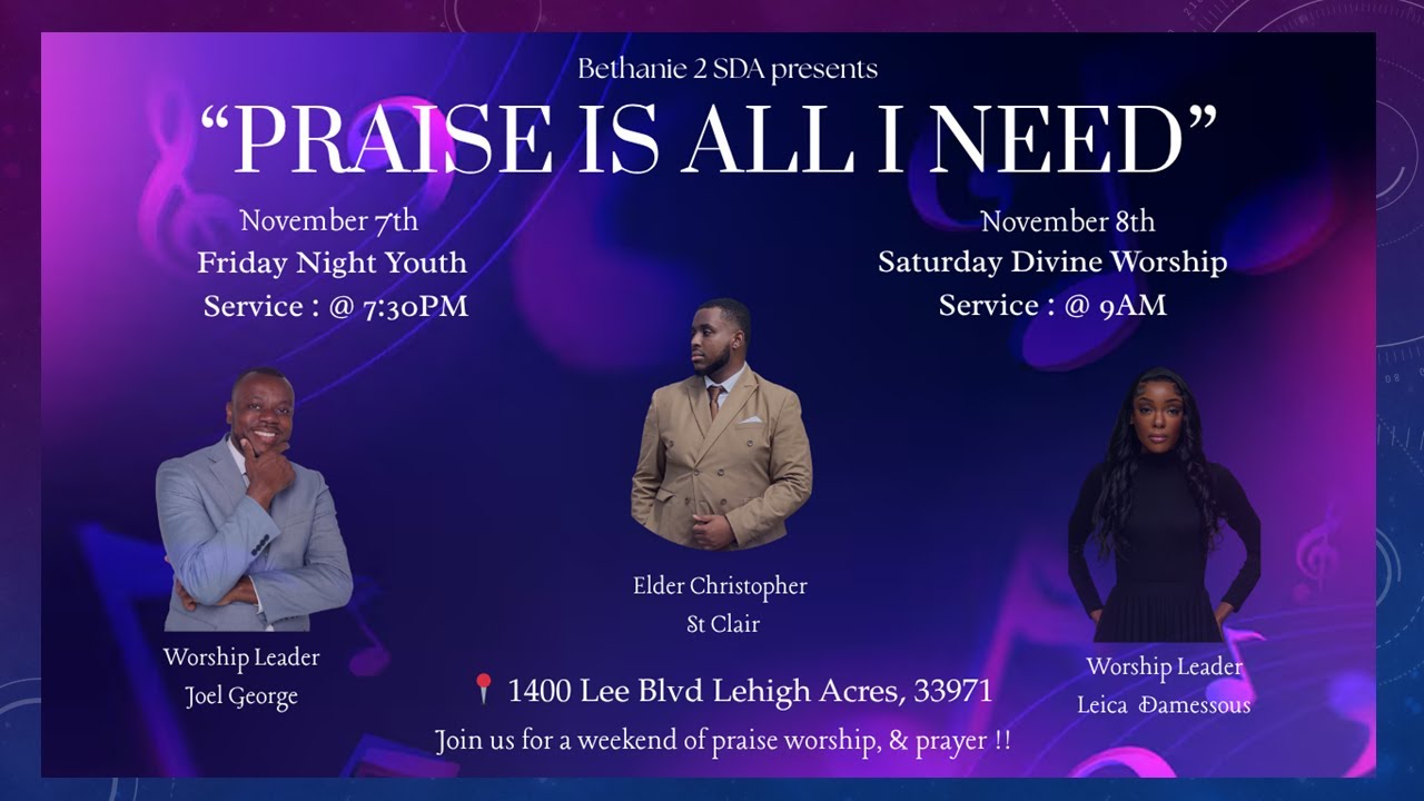 Bethanie 2 SDA Church/ 11/08/25/Youth Special Weekend/Brother Christopher St. Clair